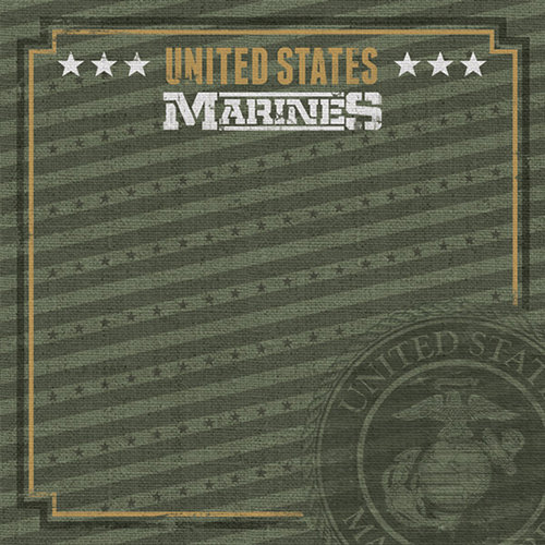 Paper House Productions - 12 x 12 Paper - US Marines Emblem