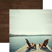 Paper House Productions - Lake Life Collection - 12 x 12 Double Sided Paper - Sit Back and Relax