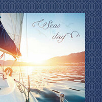 Paper House Productions - Nautical Collection - 12 x 12 Double Sided Paper - Seas the Day