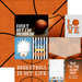 Paper House Productions - All Star Collection - Basketball - 12 x 12 Double Sided Paper - Basketball Tags