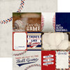 Paper House Productions - All Star Collection - Baseball - 12 x 12 Double Sided Paper - Baseball Tags