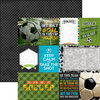 Paper House Productions - All Star Collection - Soccer - 12 x 12 Double Sided Paper - Soccer Tags