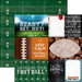 Paper House Productions - All Star Collection - Football - 12 x 12 Double Sided Paper - Football Tags