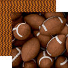 Paper House Productions - All Star Collection - Football - 12 x 12 Double Sided Paper - Footballs