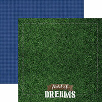 Paper House Productions - All Star Collection - Sports - 12 x 12 Double Sided Paper - Field of Dreams