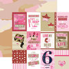 Paper House Productions - Home Front Girl Collection - 12 x 12 Double Sided Paper - Tags