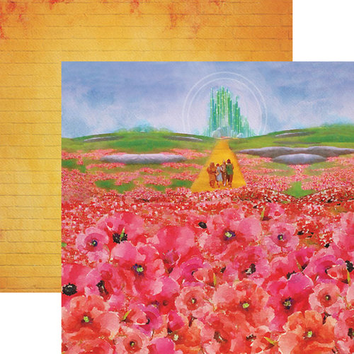 Paper House Productions - Wizard of Oz Collection - 12 x 12 Double Sided Paper - Poppies