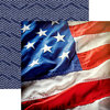 Paper House Productions - Let Freedom Ring Collection - 12 x 12 Double Sided Paper - Stars and Stripes