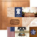 Paper House Productions - Let Freedom Ring Collection - 12 x 12 Double Sided Paper - Philadelphia Tags