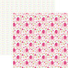 Paper House Productions - Hello Baby Girl Collection - 12 x 12 Double Sided Paper - Pink Elephants