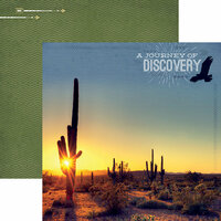 Paper House Productions - Southwest Adventure Collection - 12 x 12 Double Sided Paper - Journey of Discovery