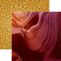 Paper House Productions - Southwest Adventure Collection - 12 x 12 Double Sided Paper - Antelope Canyon