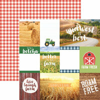 Paper House Productions - Discover USA Collection - 12 x 12 Double Sided Paper - Midwest Tags