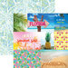 Paper House Productions - Paradise Found Collection - 12 x 12 Double Sided Paper - Florida Tags