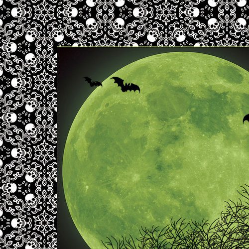 Paper House Productions - Halloween - 12 x 12 Double Sided Paper - Moonlight