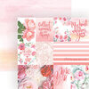 Paper House Productions - 12 x 12 Double Sided Paper - Rose Garden Tags