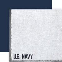 Paper House Productions - 12 x 12 Double Sided Paper - Navy White