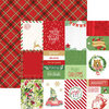 Paper House Productions - 12 x 12 Double Sided Paper - Merry and Bright Tags