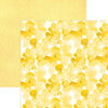 Paper House Productions - 12 x 12 Double Sided Paper - Yellow Watercolor Polka Dots