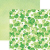 Paper House Productions - 12 x 12 Double Sided Paper - Green Watercolor Polka Dots