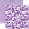 Paper House Productions - 12 x 12 Double Sided Paper - Purple Watercolor Polka Dots