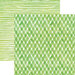 Paper House Productions - 12 x 12 Double Sided Paper - Green Watercolor Plaid and Stripes