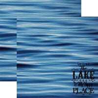 Paper House Productions - 12 x 12 Double Sided Paper - Lake - Happy Place