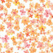 Paper House Productions - 12 x 12 Double Sided Paper - Orange Watercolor Floral
