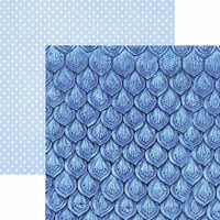 Paper House Productions - Color Ways Collection - Sapphire - 12 x 12 Double Sided Paper - Scales