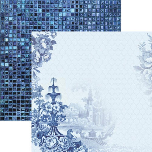 Paper House Productions - Color Ways Collection - Sapphire - 12 x 12 Double Sided Paper - Delft