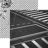 Paper House Productions - Color Ways Collection - Noir - 12 x 12 Double Sided Paper - Crossings