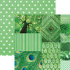 Paper House Productions - Color Ways Collection - Emerald - 12 x 12 Double Sided Paper - Trim Cards
