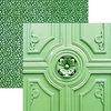 Paper House Productions - Color Ways Collection - Emerald - 12 x 12 Double Sided Paper - Entrance