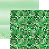 Paper House Productions - Color Ways Collection - Emerald - 12 x 12 Double Sided Paper - Mosaic