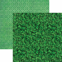 Paper House Productions - Color Ways Collection - Emerald - 12 x 12 Double Sided Paper - Lucky