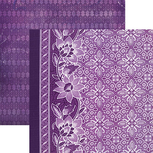 Paper House Productions - Color Ways Collection - Orchid - 12 x 12 Double Sided Paper - Tapestry