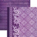 Paper House Productions - Color Ways Collection - Orchid - 12 x 12 Double Sided Paper - Tapestry
