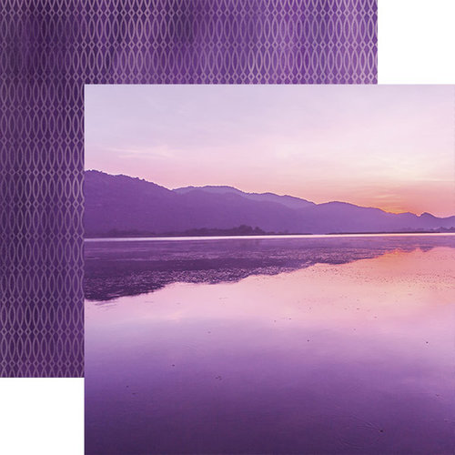 Paper House Productions - Color Ways Collection - Orchid - 12 x 12 Double Sided Paper - Sunrise