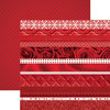 Paper House Productions - Color Ways Collection - Rouge - 12 x 12 Double Sided Paper - Trimmings