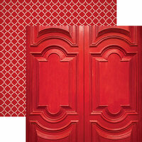 Paper House Productions - Color Ways Collection - Rouge - 12 x 12 Double Sided Paper - Sculpted Entry