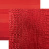 Paper House Productions - Color Ways Collection - Rouge - 12 x 12 Double Sided Paper - Crocodile