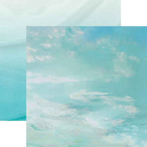 Paper House Productions - Color Ways Collection - Atlantis - 12 x 12 Double Sided Paper - Cloudy Skies