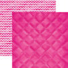 Paper House Productions - Color Ways Collection - Flamingo - 12 x 12 Double Sided Paper - Quilted