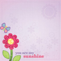 Paper House Productions - Little Girl Collection - 12 x 12 Paper - My Sunshine
