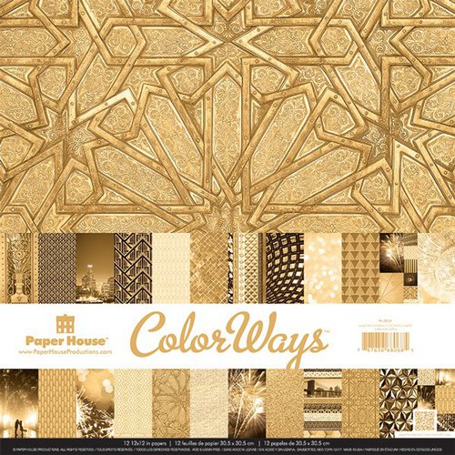 Paper House Productions - Color Ways Collection - Gatsby - 12 x 12 Paper Pack
