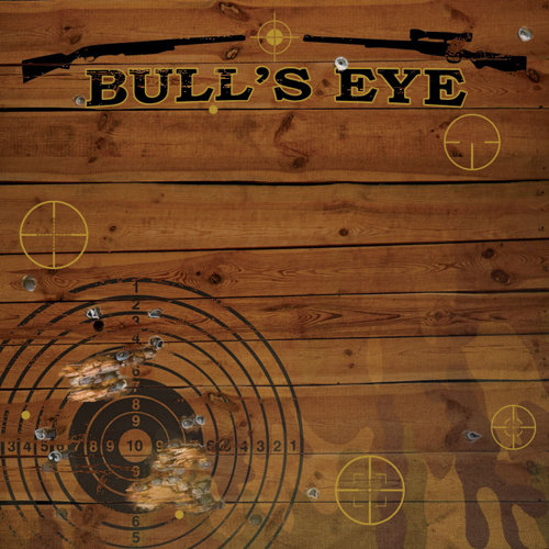 Paper House Productions - Hunting Collection - 12 x 12 Paper with Foil Accents - Bulls Eye
