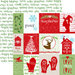 Paper House Productions - Home for Christmas Collection - 12 x 12 Double Sided Paper with Glitter Accents - Tags