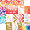 Paper House Productions - Color Washed Collection - 12 x 12 Double Sided Paper with Foil Accents - A Reason to Smile