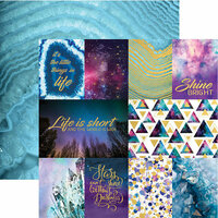 Paper House Productions - Stargazer Collection - 12 x 12 Double Sided Paper with Foil Accents - Shine Bright