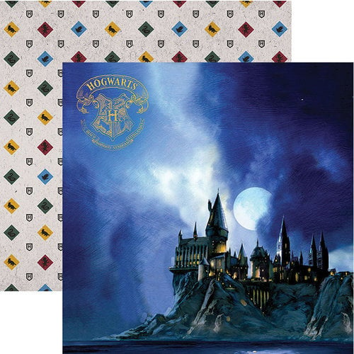 Harry Potter Collection, Hogwarts At Night, double-sided scrapbook paper  (Paper House)